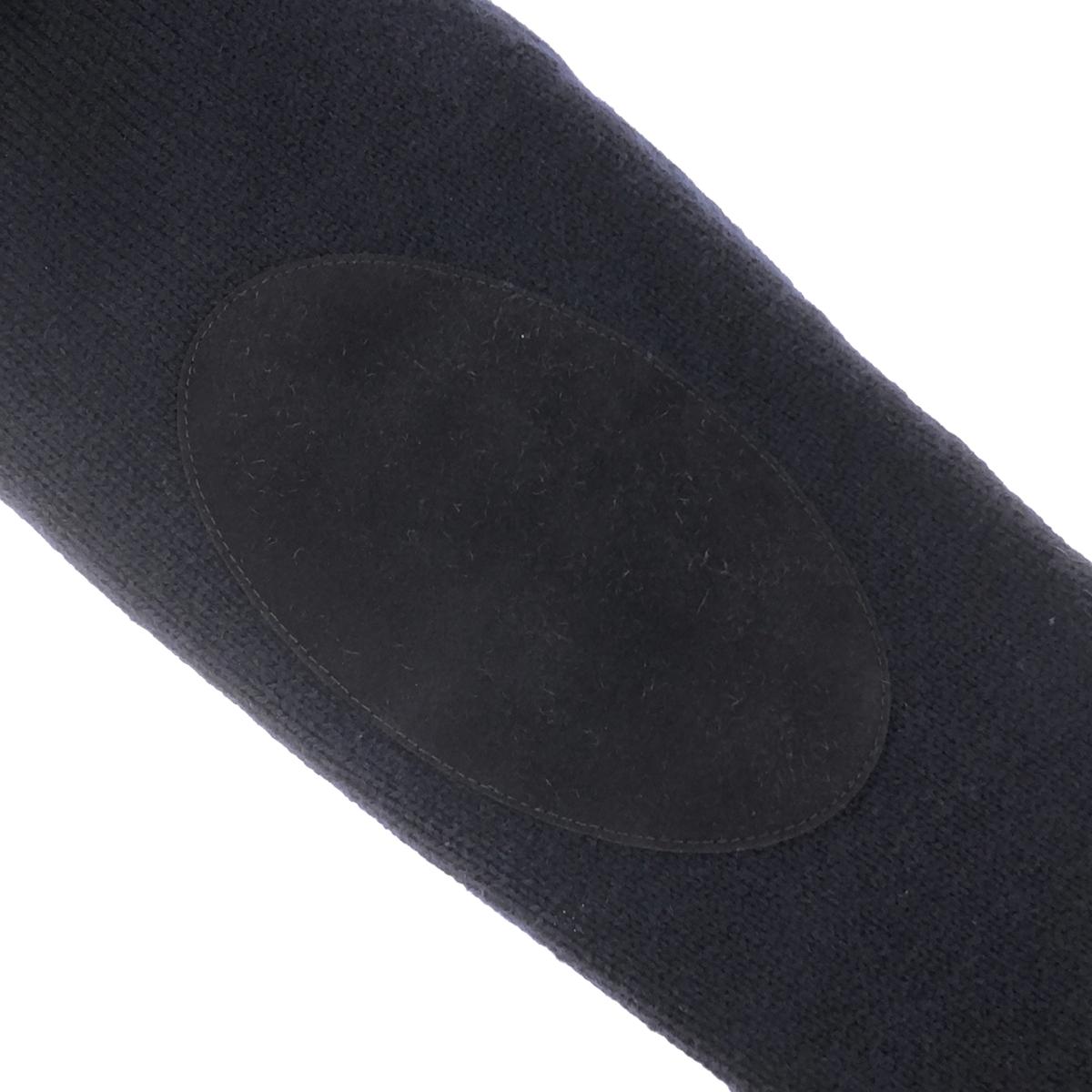 Maison Margiela | 2022AW | Destroyed Layered Leather Elbow Patch Over Knit | M | Men's