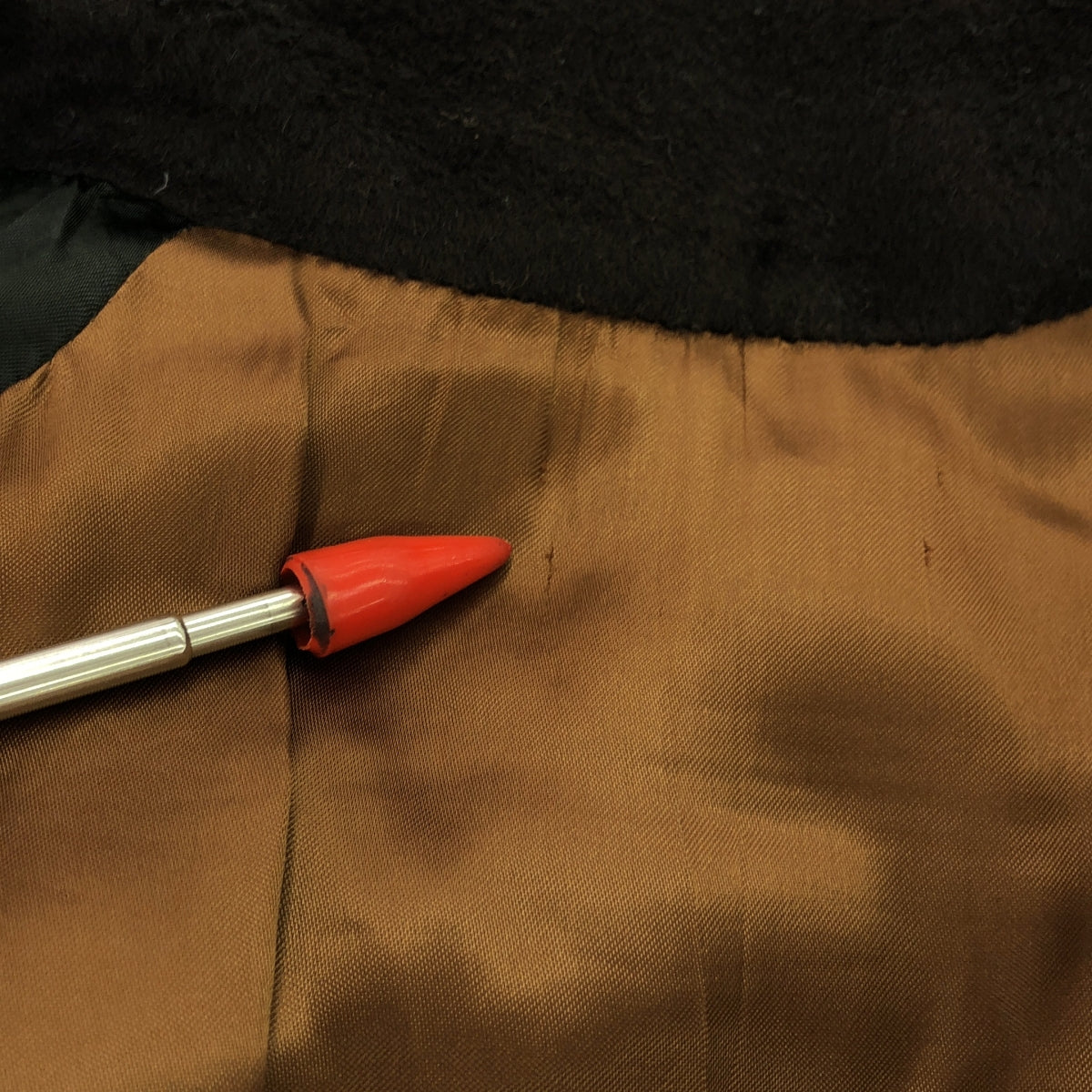 hLam / ラム | ベルテッド シングルロングコート / 総裏地 | 40 | ダークブラウン | レディース