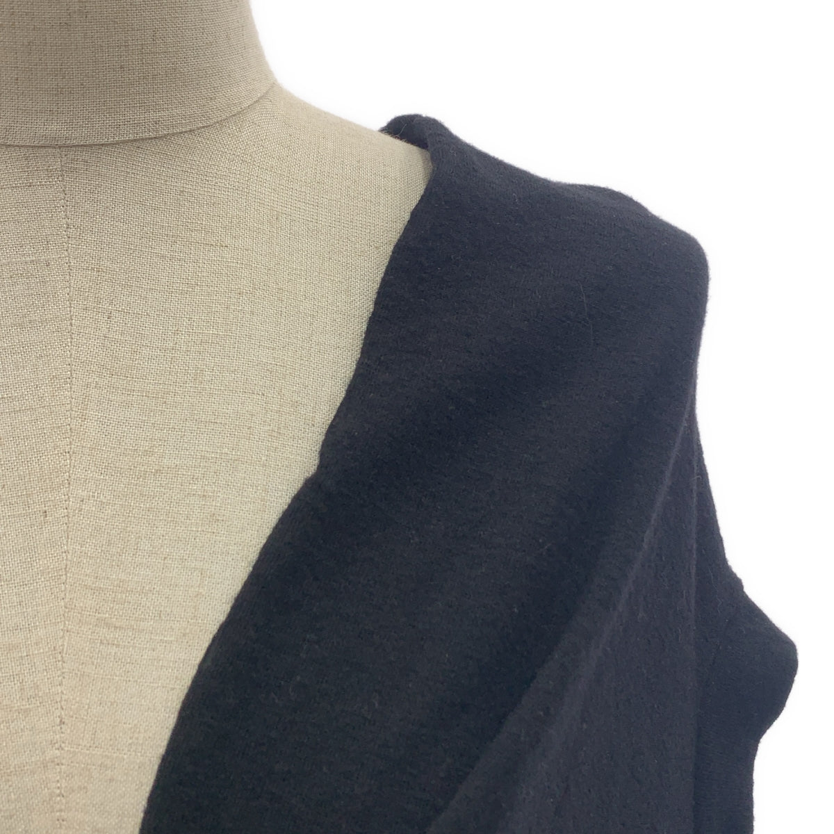 [狀況極佳] Y's / Y's Yohji Yamamoto | 2010 春夏 | 羊毛不對稱無袖針織套頭衫 | 3 碼 | 黑色 | 女款
