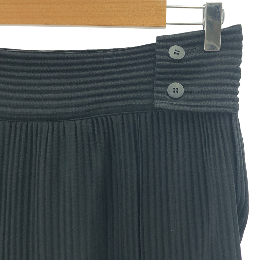 【美品】  HOMME PLISSE ISSEY MIYAKE / オムプリッセイッセイミヤケ | サイドダブルアジャスター プリーツ ワイド ショートパンツ | 2 | ブラック | メンズ