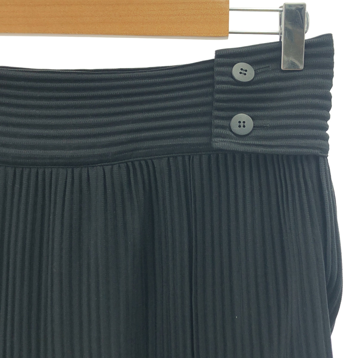 【美品】  HOMME PLISSE ISSEY MIYAKE / オムプリッセイッセイミヤケ | サイドダブルアジャスター プリーツ ワイド ショートパンツ | 2 | ブラック | メンズ