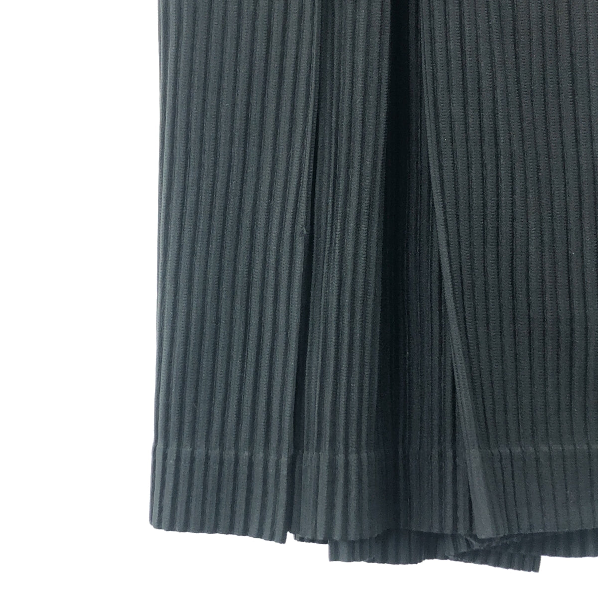 【美品】  HOMME PLISSE ISSEY MIYAKE / オムプリッセイッセイミヤケ | サイドダブルアジャスター プリーツ ワイド ショートパンツ | 2 | ブラック | メンズ