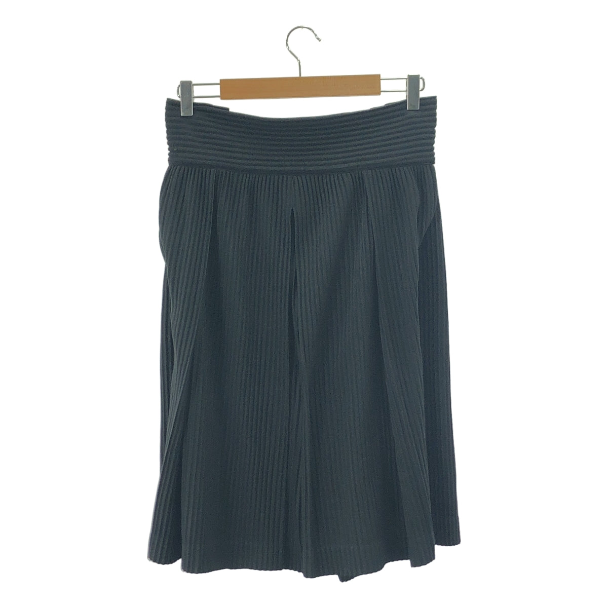 [狀況極佳] HOMME PLISSE ISSEY MIYAKE | 雙側調整褶皺寬短褲 | 2碼 | 黑色 | 男款