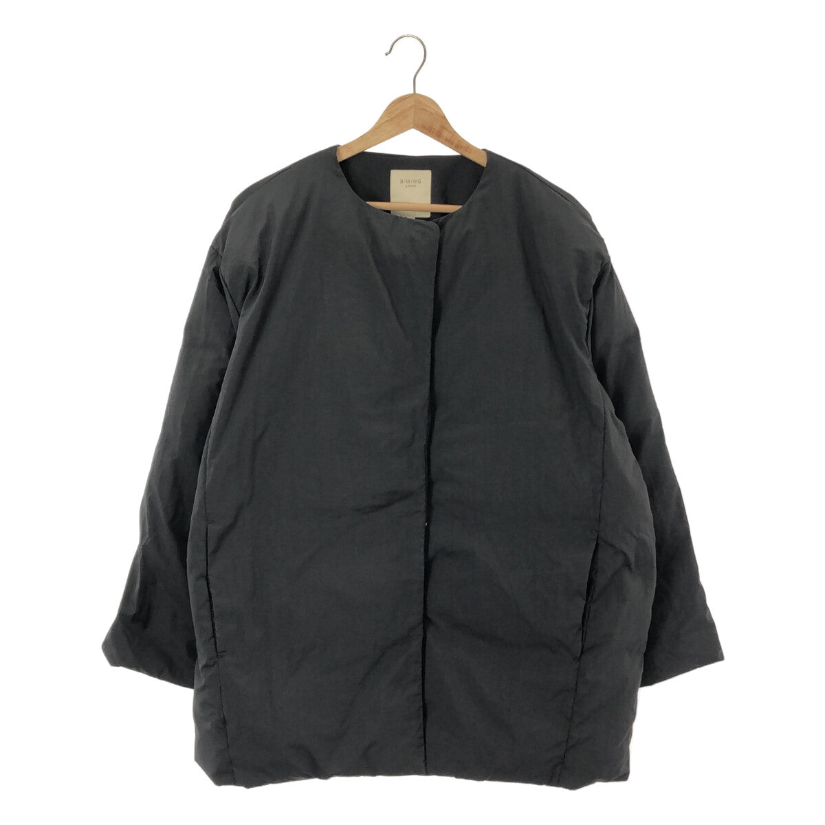 BEAMS | B:MING Quilted Blouson Jacket with Scarf | M | Black | Women's