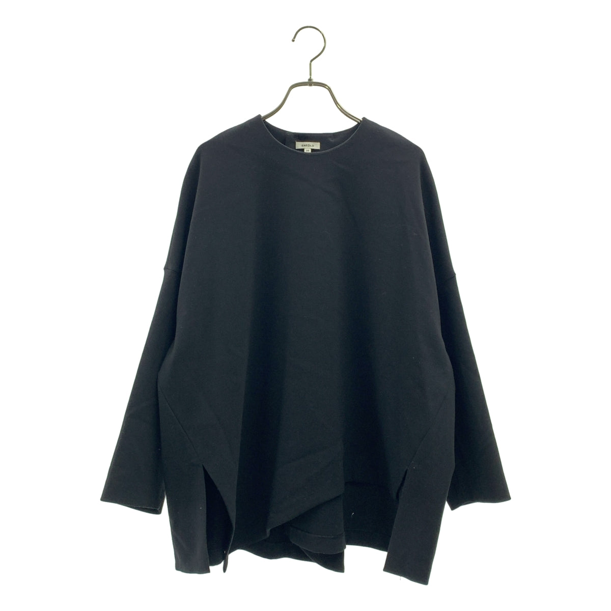 ENFOLD / エンフォルド | ダブルクロススクエアBOXプルオーバーカットソー | 36 | レディース