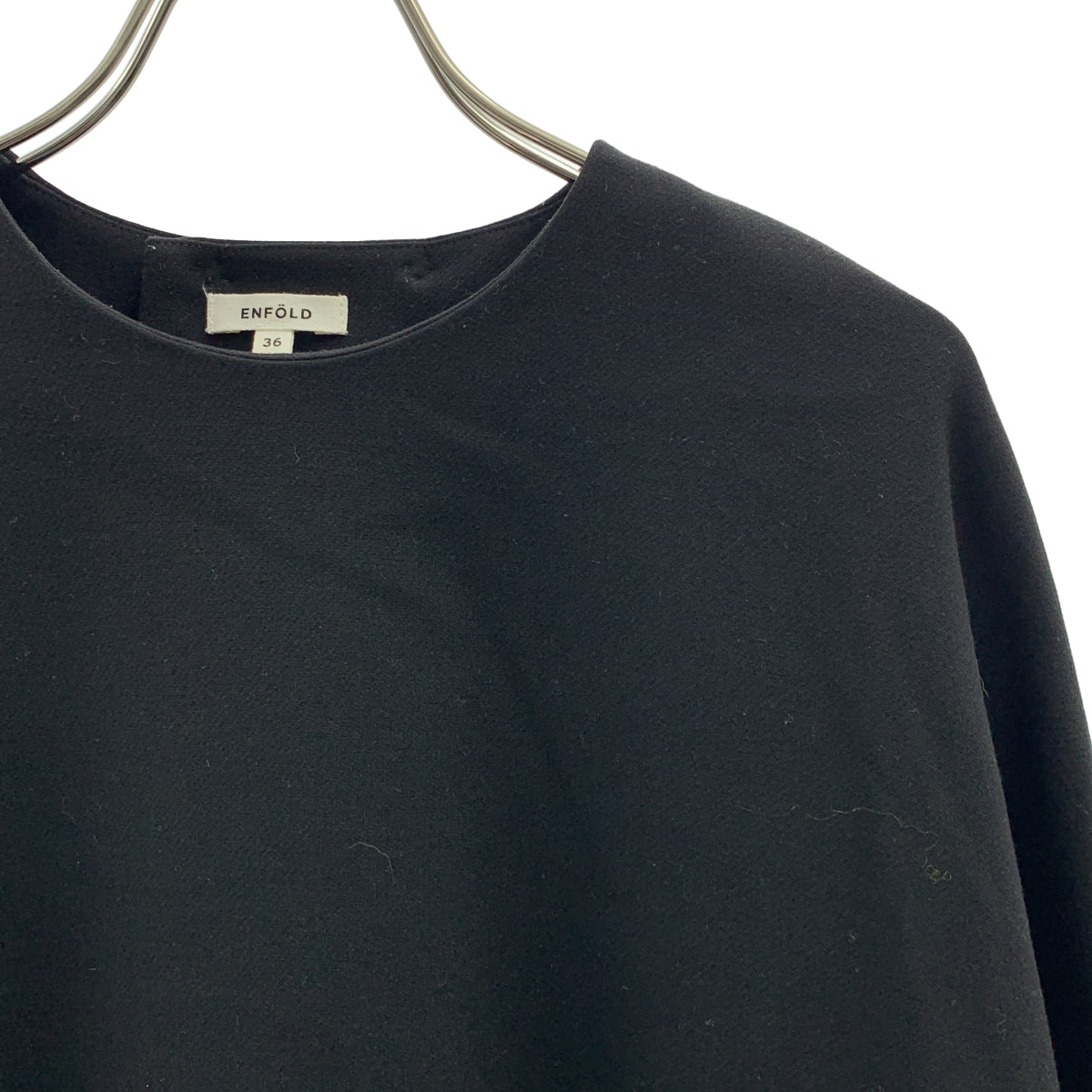 ENFOLD / エンフォルド | ダブルクロススクエアBOXプルオーバーカットソー | 36 | レディース