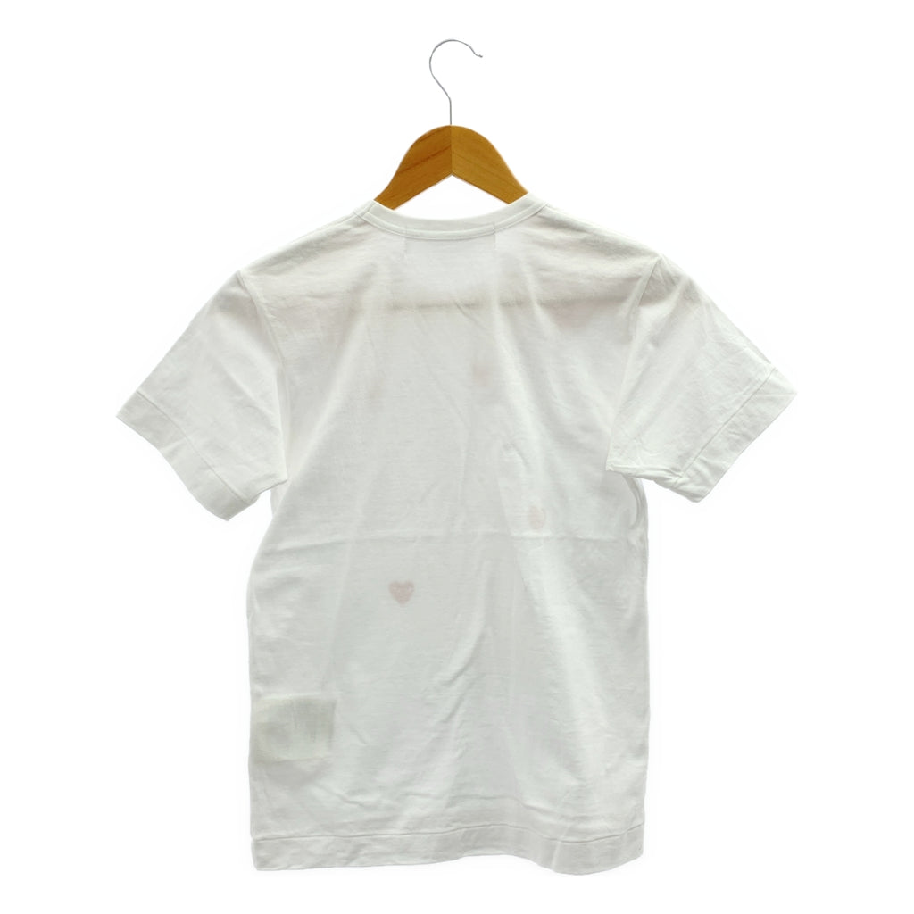PLAY COMME des GARCONS / 플레이콤 데 갤슨 | 하트로고 프린트 크루넥 티셔츠 컷소우 | XXS |