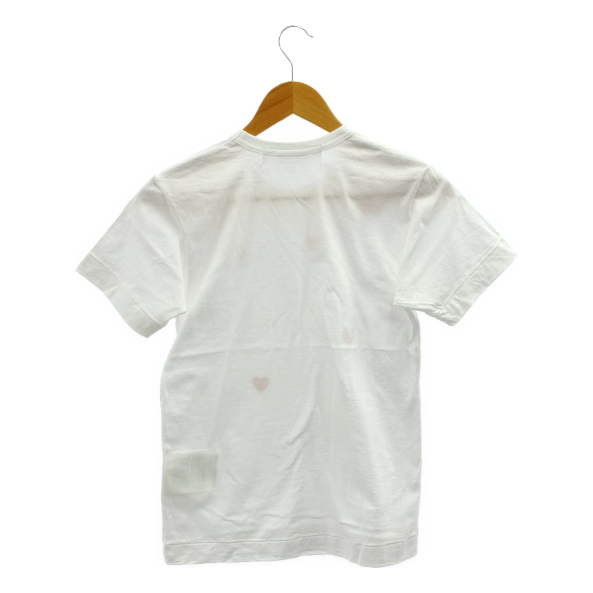 PLAY COMME des GARCONS / 플레이콤 데 갤슨 | 하트로고 프린트 크루넥 티셔츠 컷소우 | XXS |