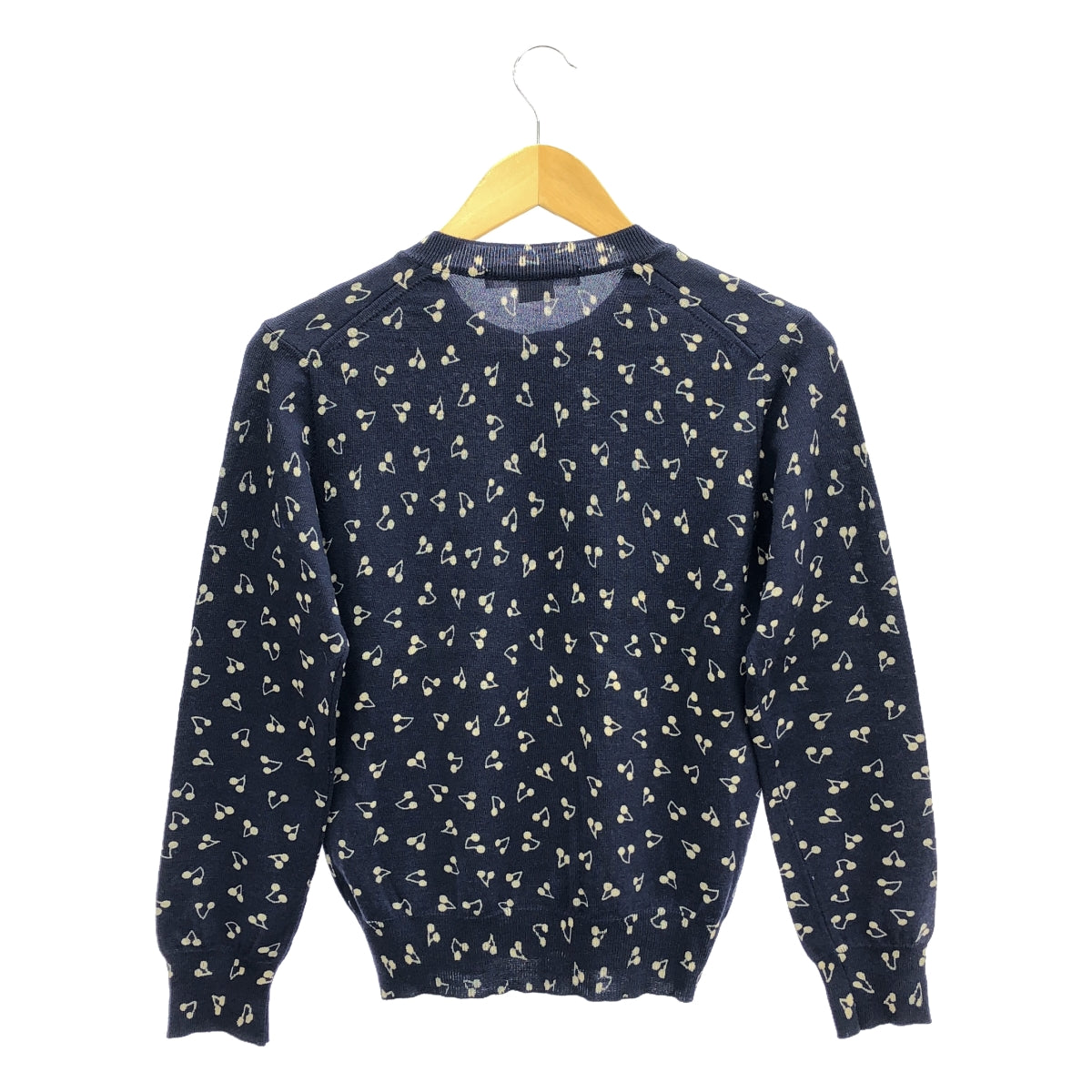 COMME des GARCONS COMME des GARCONS / Comme des | All-over print knit cardigan | S | Navy | Women's