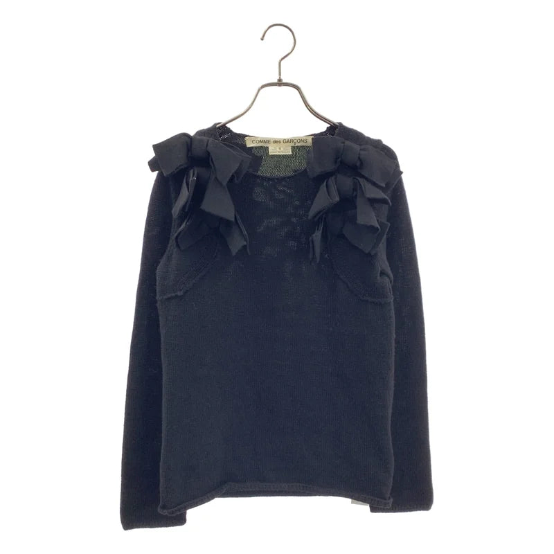 COMME des GARCONS / コムデギャルソン | 2015AW | ウール リボンドッキング ニット | S | レディース