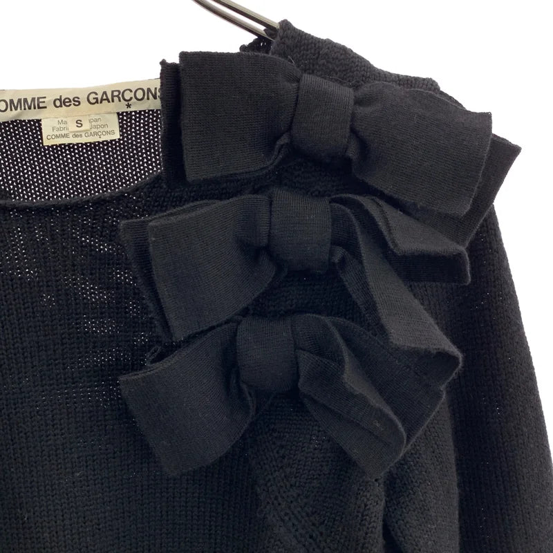 COMME des GARCONS / コムデギャルソン | 2015AW | ウール リボンドッキング ニット | S | レディース