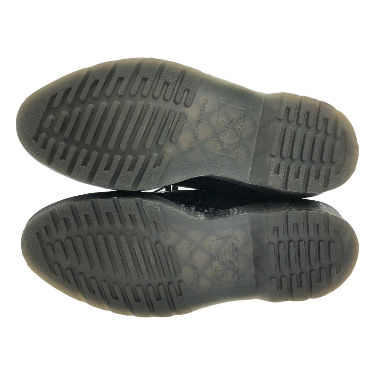 Dr.Martens / 馬丁博士 | ALIX Python 圖案側拉鍊靴 | UK3 |黑色 |女性的