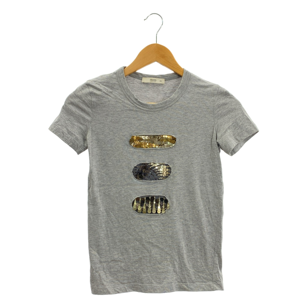 PRADA | 裝飾圓領 T 卹 | XS | 女款