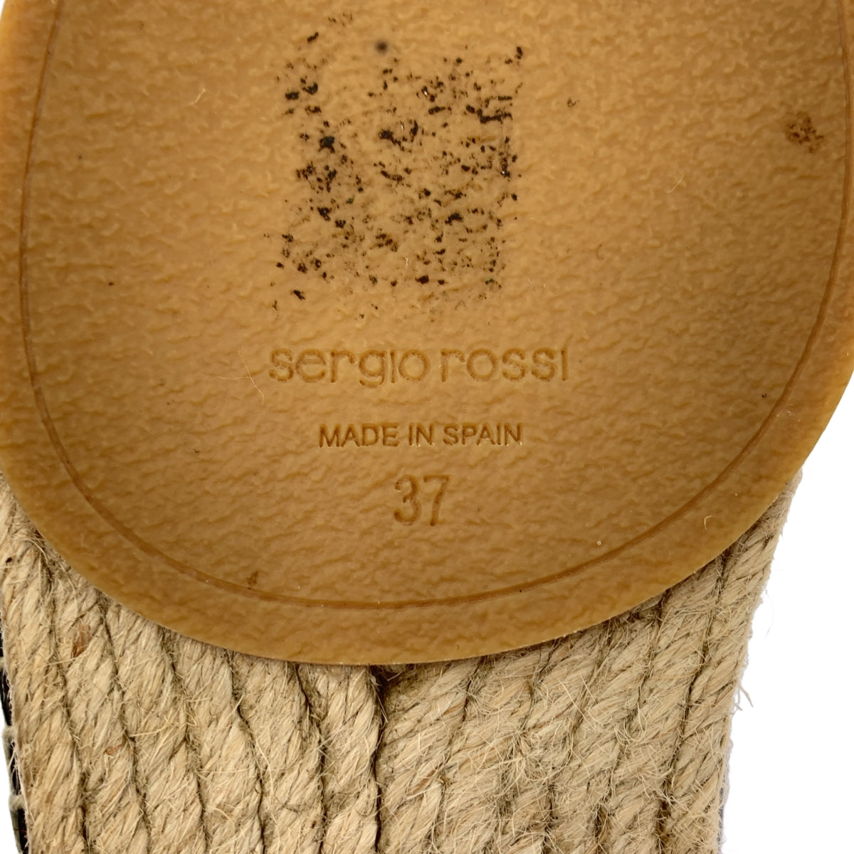 Sergio Rossi | 皮革扣環帆布便鞋 | 37碼 | 女款