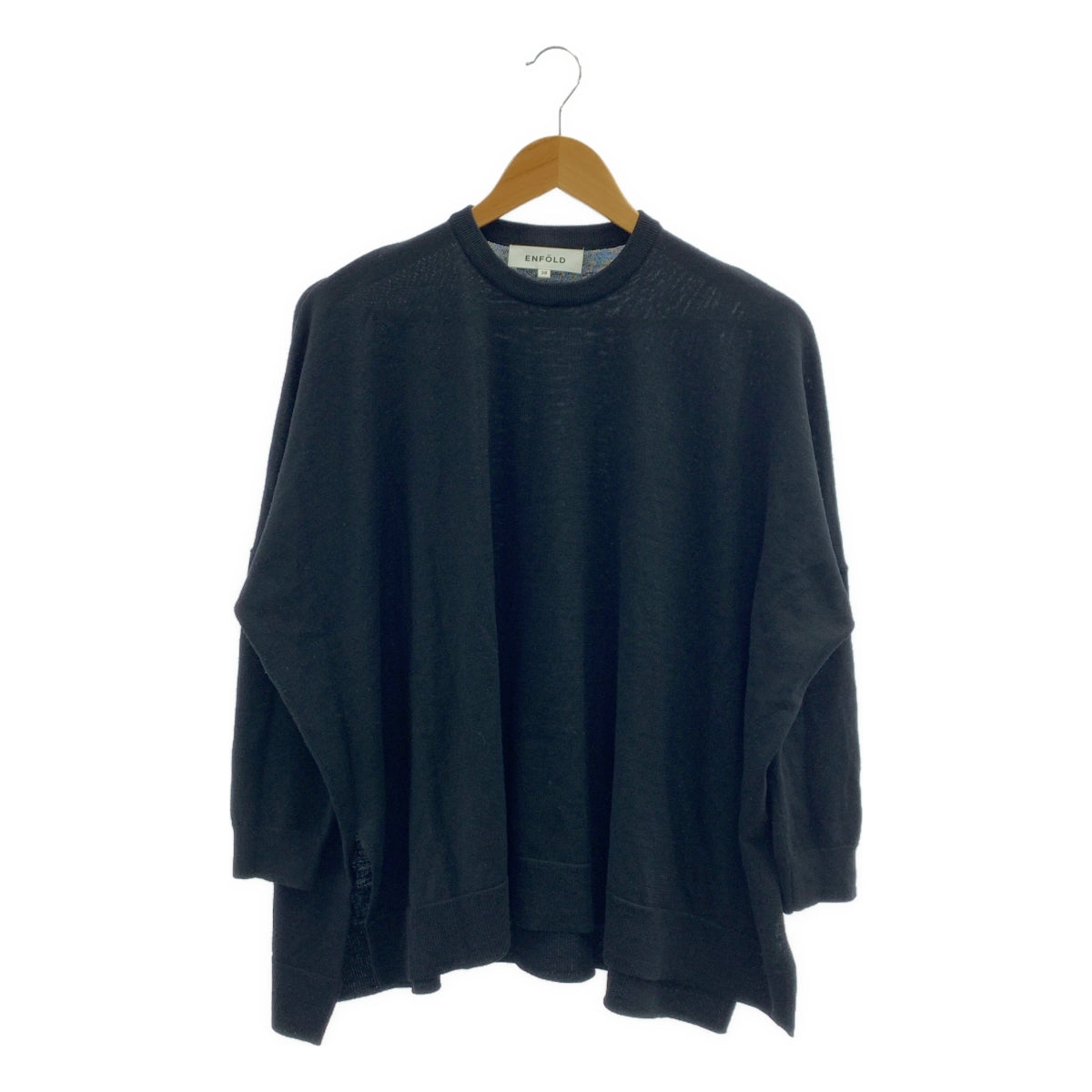 ENFOLD | 羊毛高針寬版套頭針織衫 | 尺寸 38 | 女款
