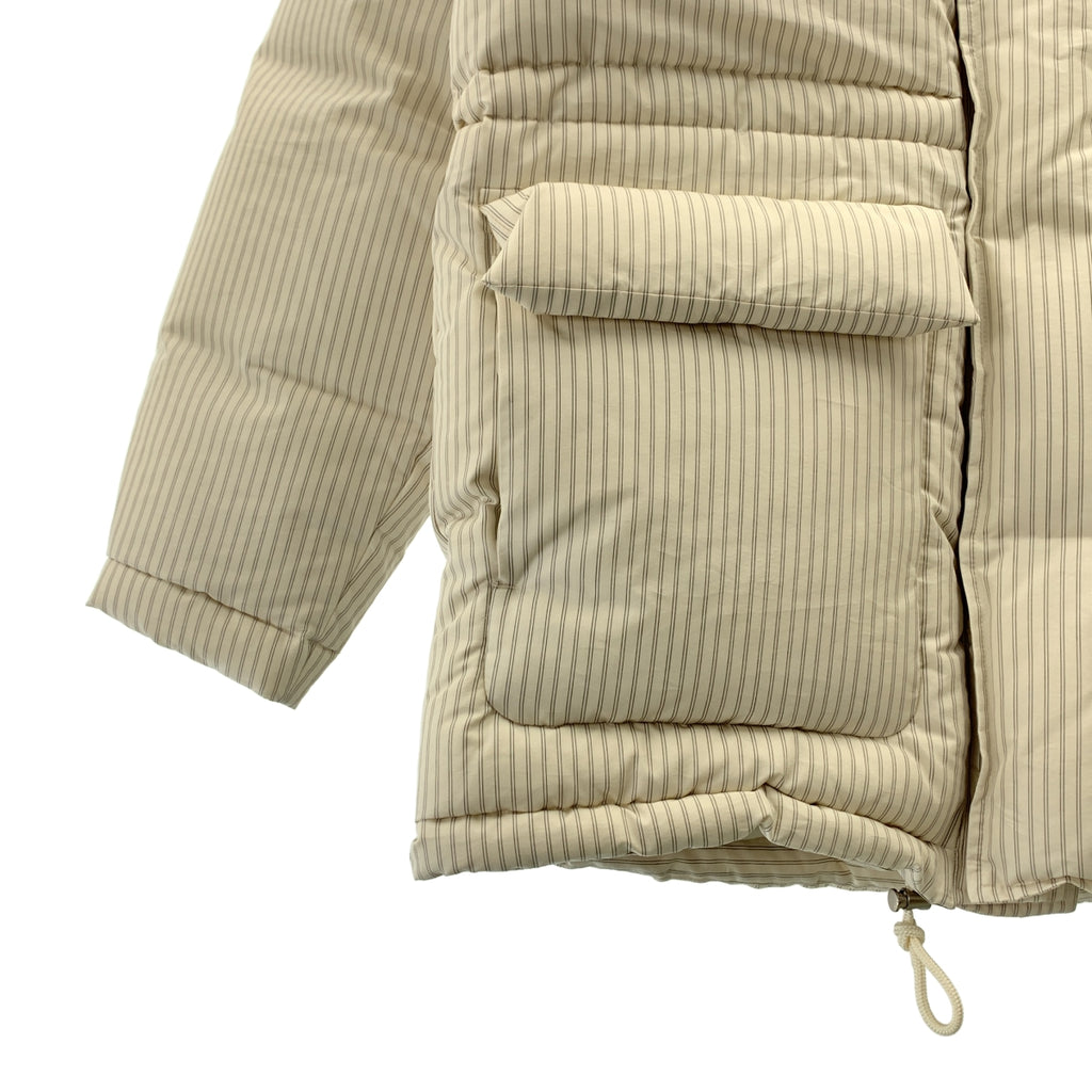 【新品】AURALEE | 2024秋冬 | x TEKLA 條紋羽絨外套 | 4碼 | 雪條紋 | 男款