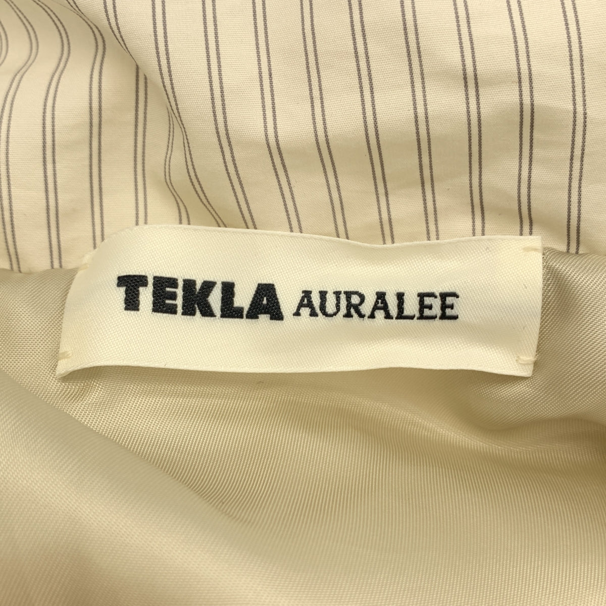 【新品】AURALEE | 2024秋冬 | x TEKLA 條紋羽絨外套 | 4碼 | 雪條紋 | 男款