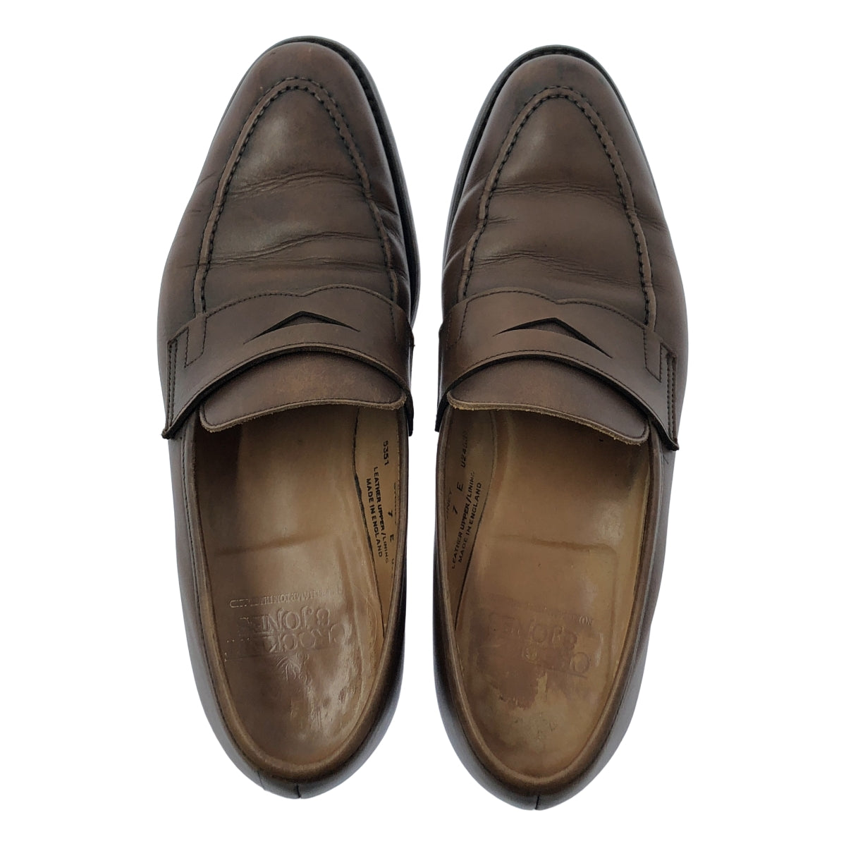 CROCKETT&JONES / クロケット&ジョーンズ | SYDNEY シドニー レザー ペニーローファー | 7E | ブラウン | メンズ