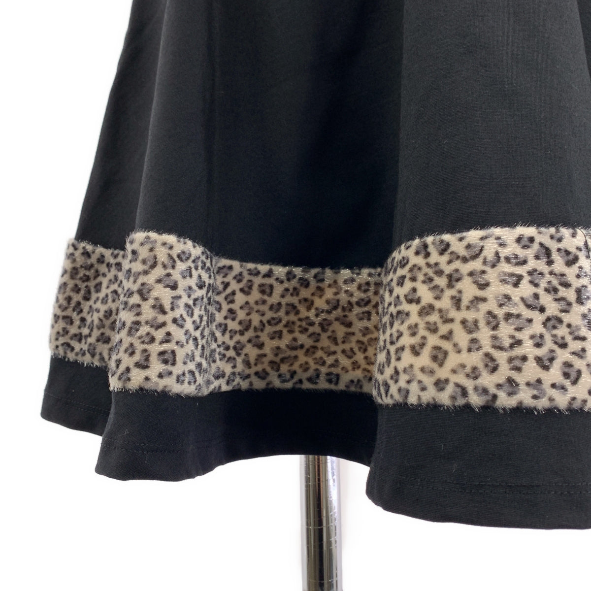 Junior GAULTIER / ジュニア ゴルチエ | レオパード切替 バックジップ ノースリーブ ワンピース | 12A | レディース