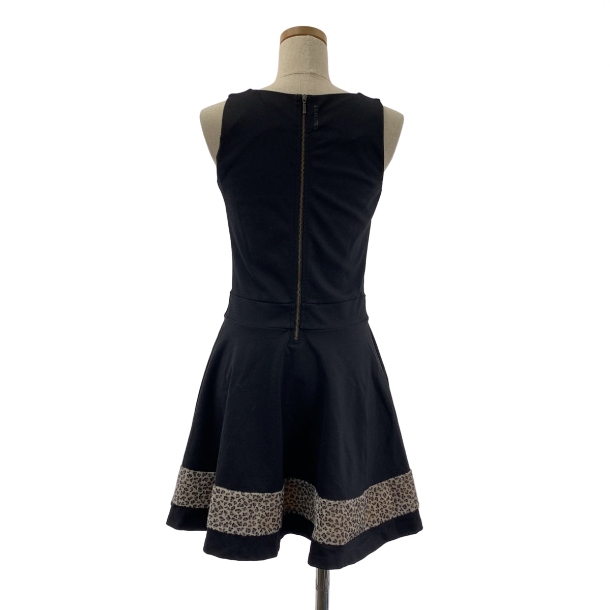 Junior GAULTIER / ジュニア ゴルチエ | レオパード切替 バックジップ ノースリーブ ワンピース | 12A | レディース