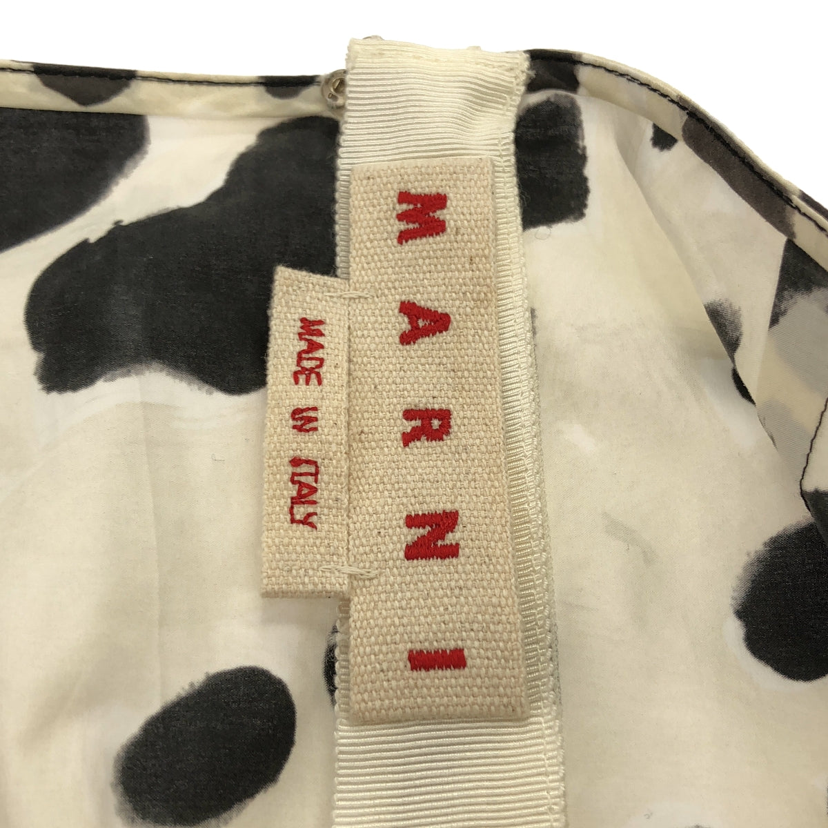 MARNI | 2022春夏 | 全身印花褶皺蓬鬆半身裙 | 38碼 | 女款