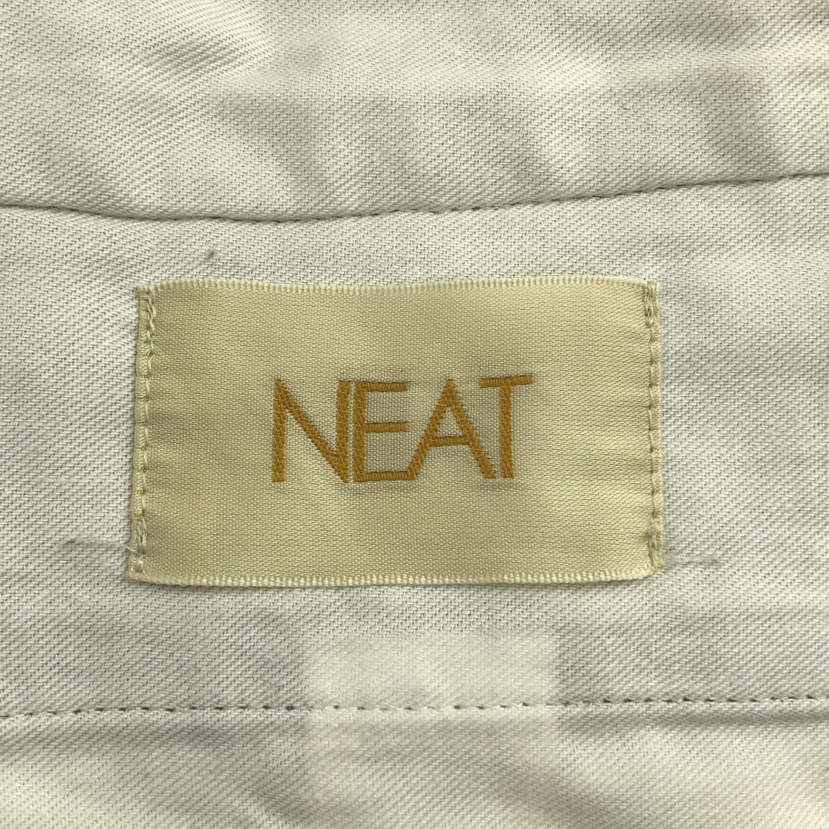 NEAT / ニート | コットン カットオフ 4タック パンツ | 44 | カーキ | メンズ