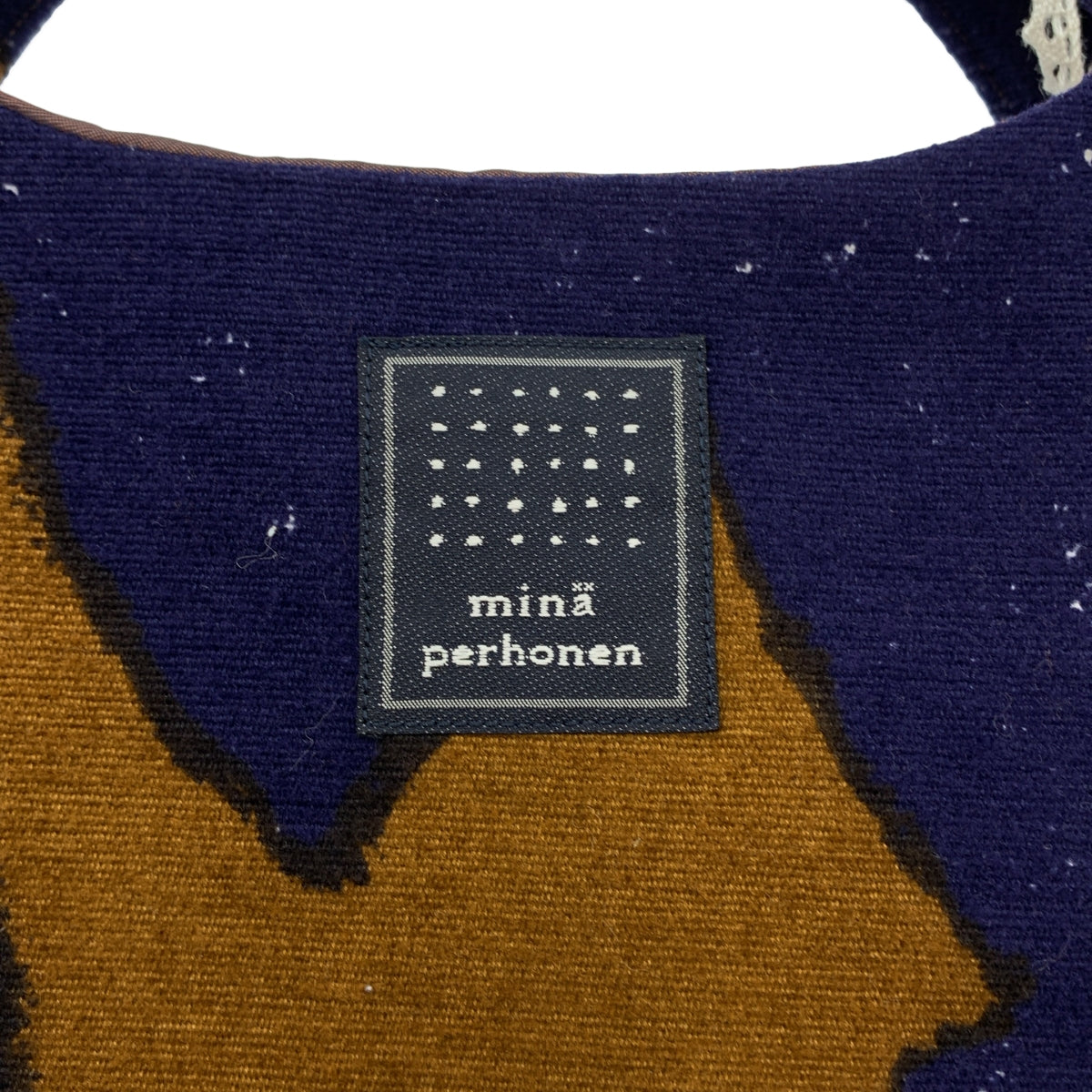 [近新] mina perhonen | 2019 春夏 | 慢舞蛋形手提包 | 海軍藍 | 女款