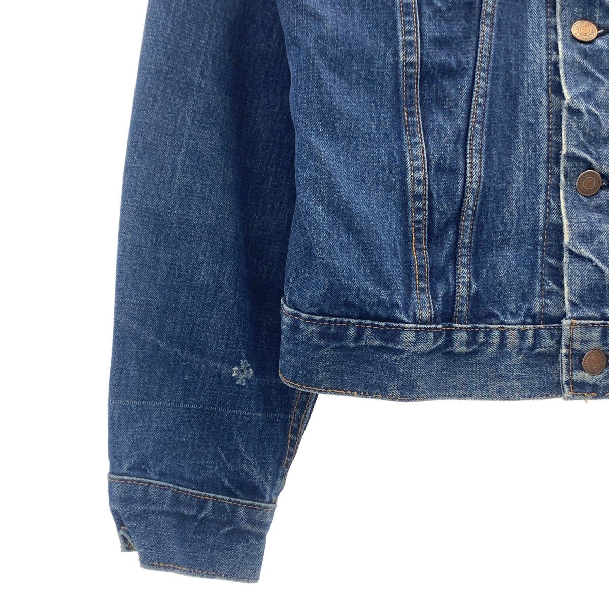 Levi's / 리바이스 | 60s 빈티지 70505 BIG-E 4TH 데님 트래커 재킷 각인 521 | 인디고 | 남성