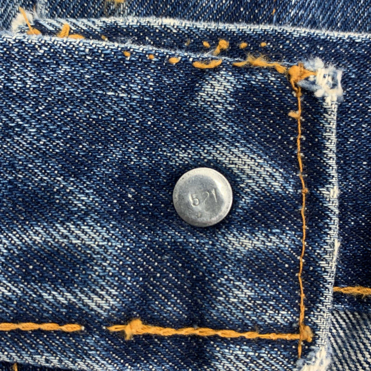 Levi's / 리바이스 | 60s 빈티지 70505 BIG-E 4TH 데님 트래커 재킷 각인 521 | 인디고 | 남성