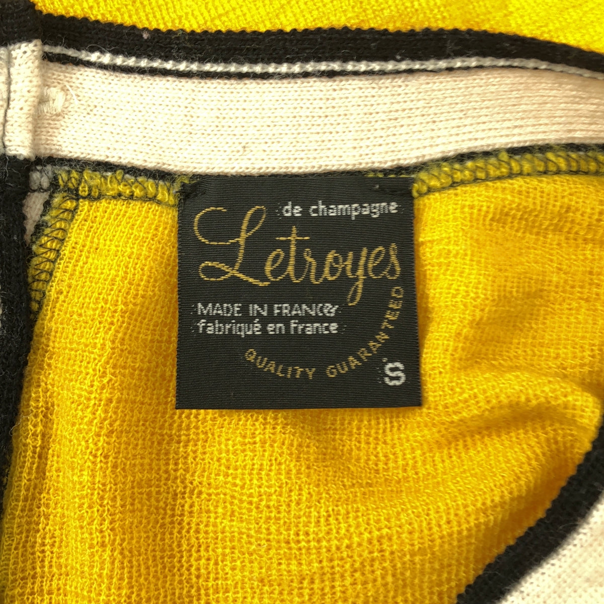Letroyes / ルトロワ | バックボタン ウールニット | S | イエロー | レディース