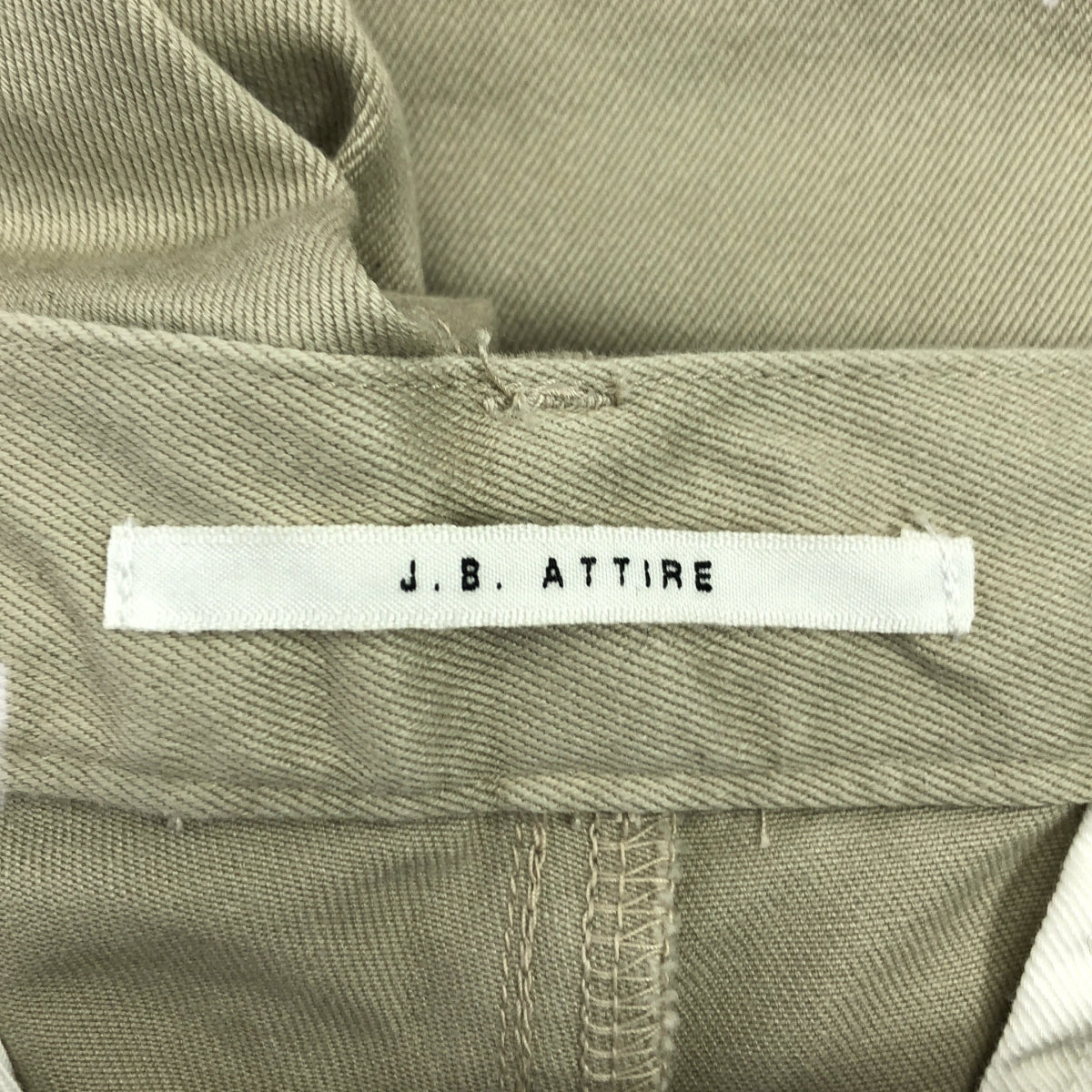 【美品】  J.B. ATTIRE / ジェービーアタイア | Paris trouser / ロゴ 2タック トラウザーズ パンツ | 2 | ベージュ | レディース