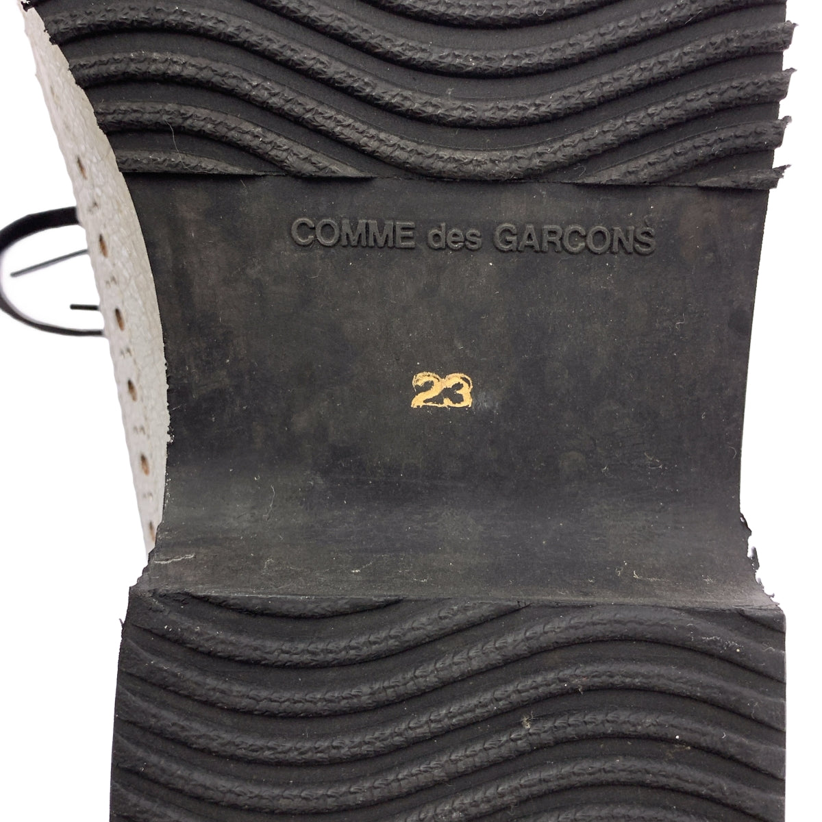 COMME des GARCONS / 콤데 갤슨 | 실버 레이스 업 신발 | 23cm | 여성
