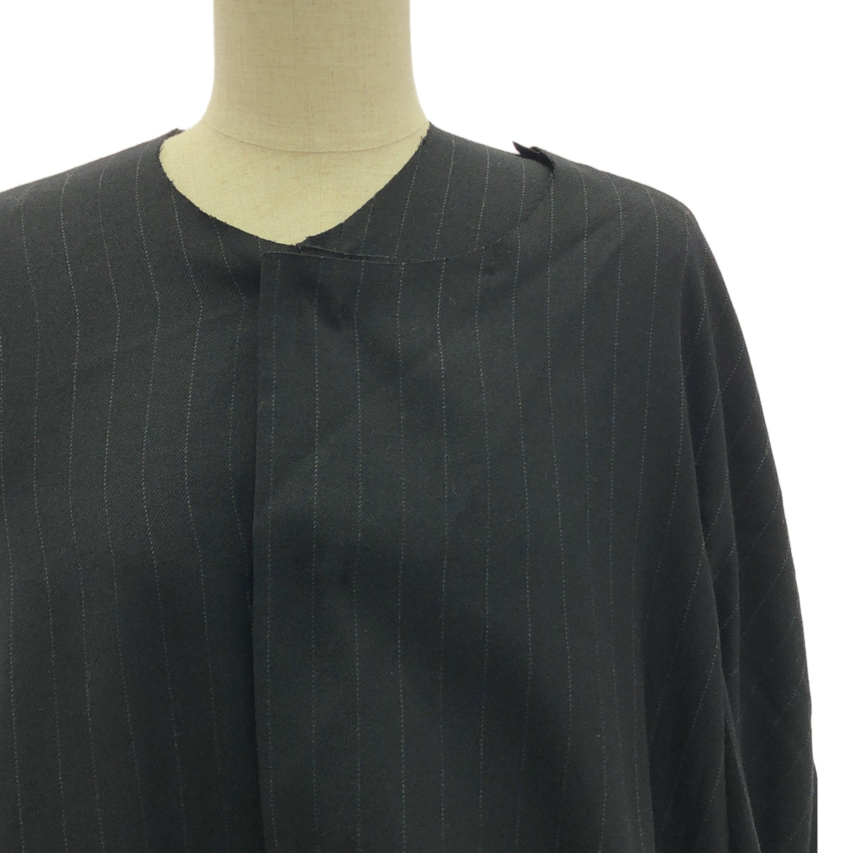 [狀況良好] COMME des GARCONS | 2021SS / AD2020 | DISSONANCE / Dissonance Cut-off Layered Big Silhouette 大衣 | XS | 黑色 | 女款