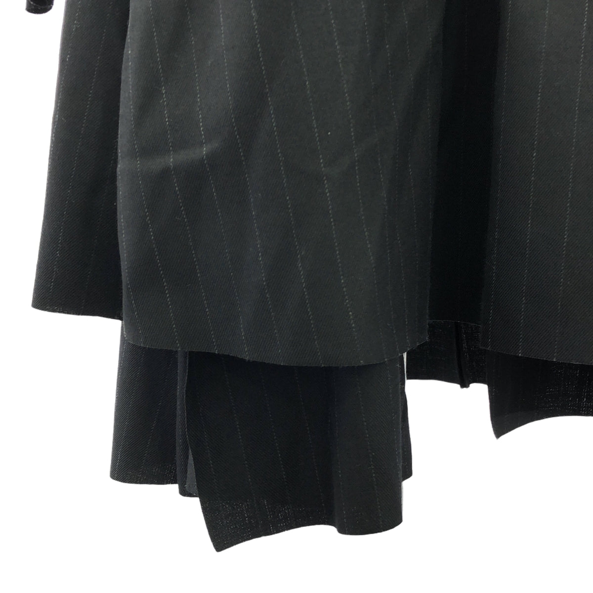 [狀況良好] COMME des GARCONS | 2021SS / AD2020 | DISSONANCE / Dissonance Cut-off Layered Big Silhouette 大衣 | XS | 黑色 | 女款