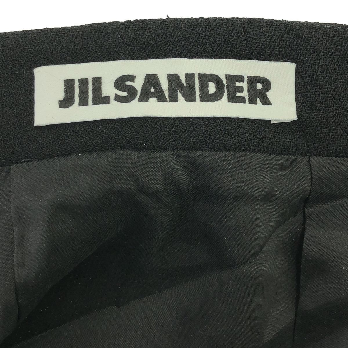 JIL SANDER / 질 썬더 | 울 소프트 타이트 스커트 | 34 | 블랙 | 여성