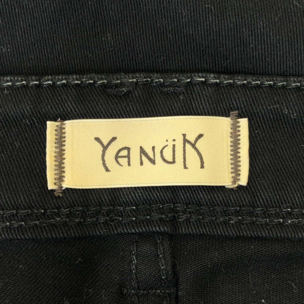 YANUK / ヤヌーク | RUTH スリム テーパード ブラックデニムパンツ | 22 | ブラック | レディース