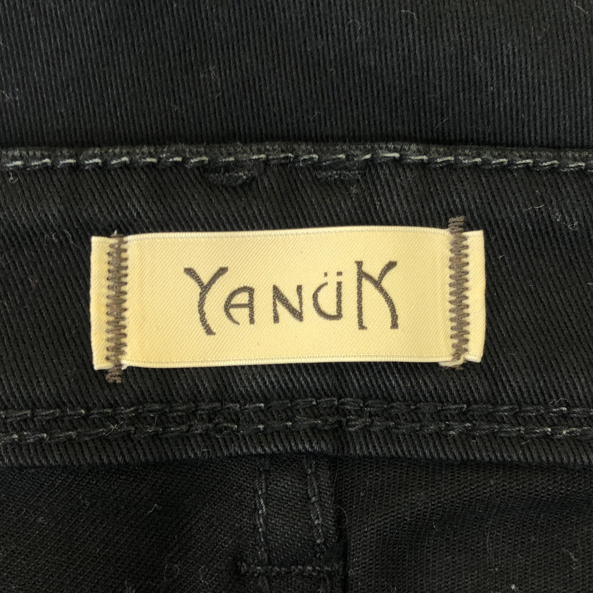 YANUK / ヤヌーク | RUTH スリム テーパード ブラックデニムパンツ | 22 | ブラック | レディース