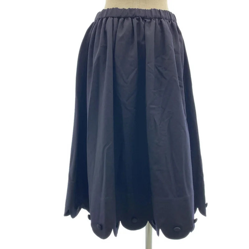 COMME des GARCONS GIRL / コムデギャルソンガール | 2015AW | ウール スカラップ ギャザー イージー スカート | S | レディース