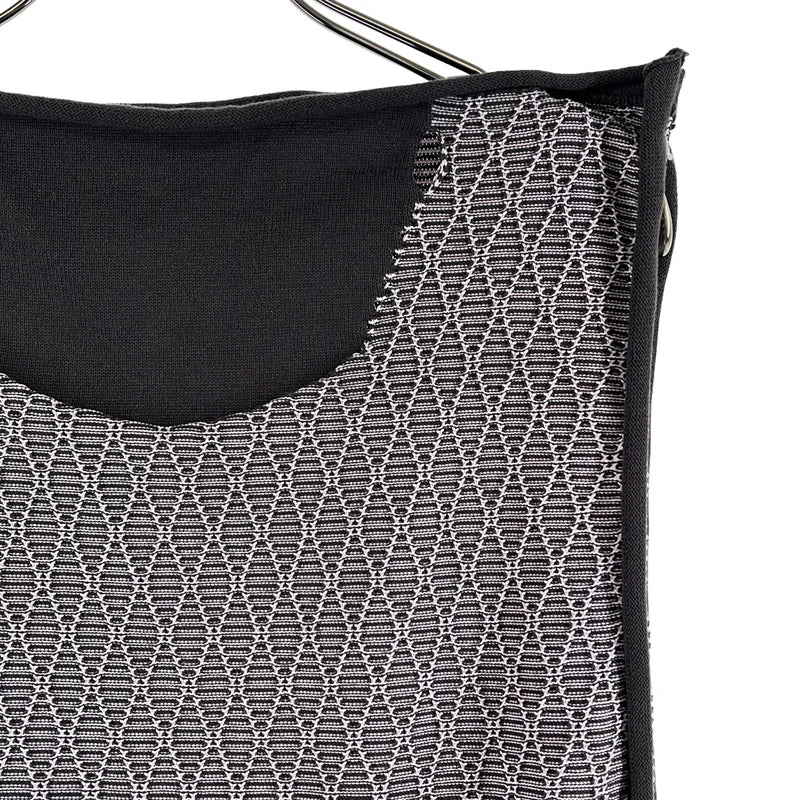 PERVERZE / パーバーズ | Line Neck Knit Vest ニット ベスト | F | レディース