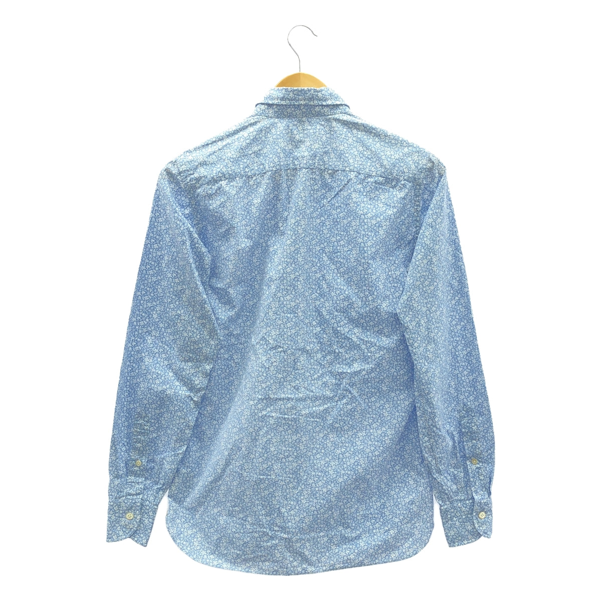 LUIGI BORRELLI | Cotton floral all-over shirt | S | Blue | Men's