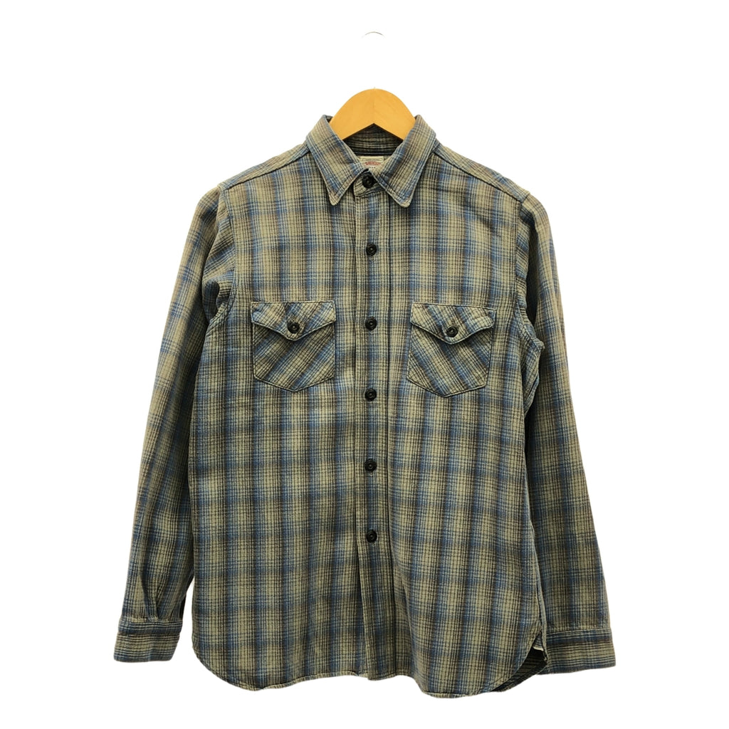 WAREHOUSE / ウエアハウス | チェック コットン 長袖 シャツ | M | グレー系 | メンズ