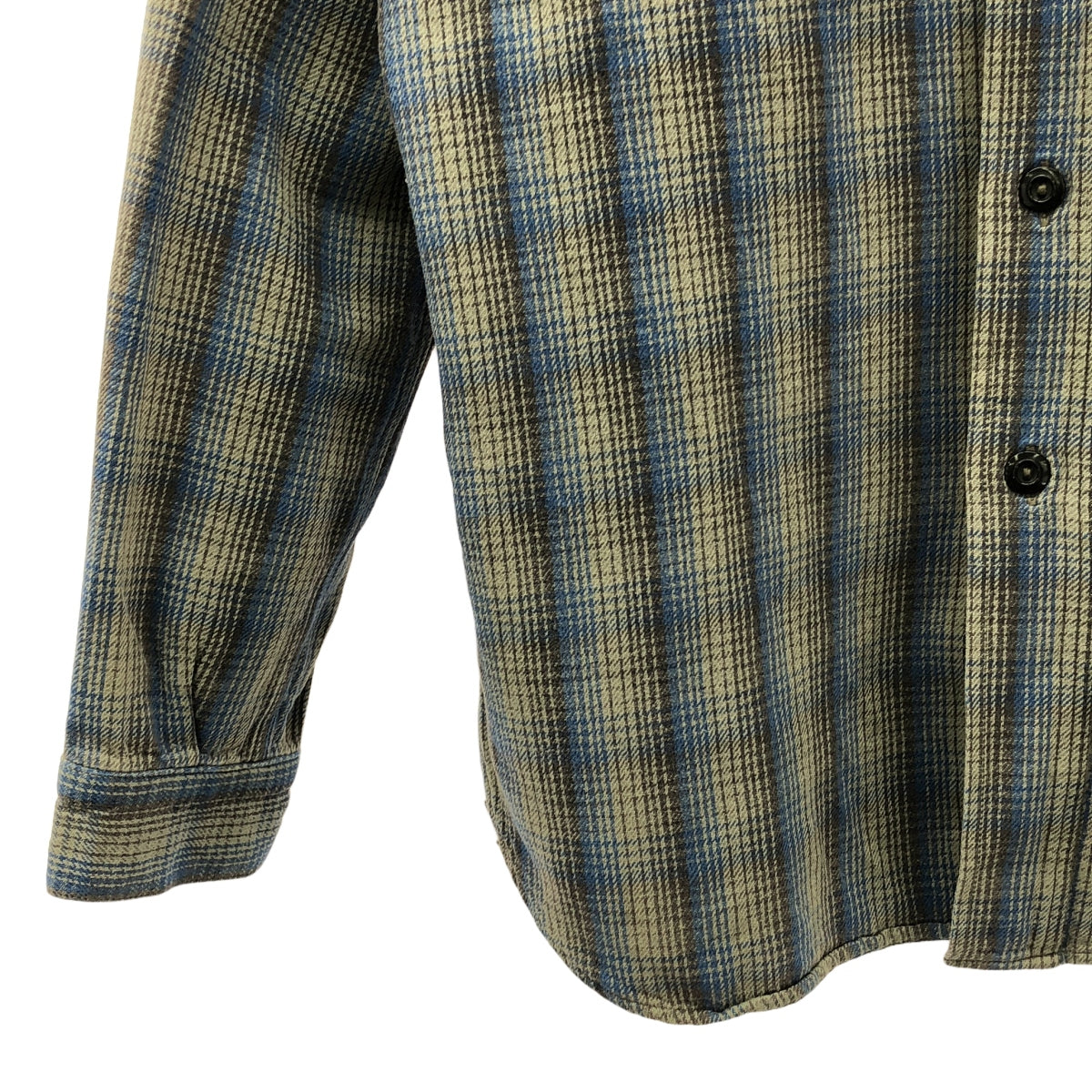WAREHOUSE / ウエアハウス | チェック コットン 長袖 シャツ | M | グレー系 | メンズ