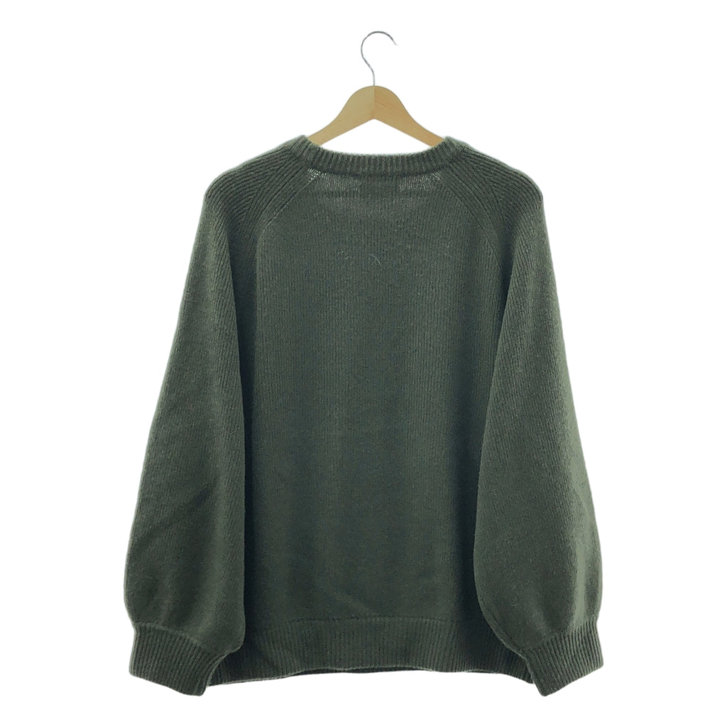 CO / コー | カシミヤ クルーネック リブニット | M | カーキ | レディース