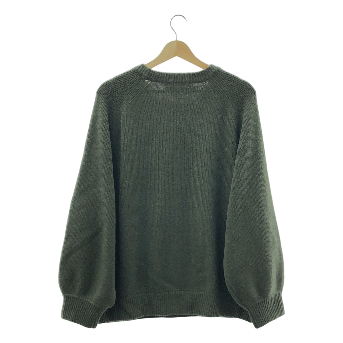 CO / コー | カシミヤ クルーネック リブニット | M | カーキ | レディース