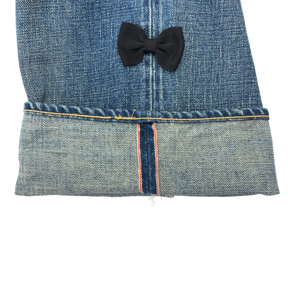 星期二 TRESOR |側邊絲帶牛仔長褲 |尺寸 4 |女性的