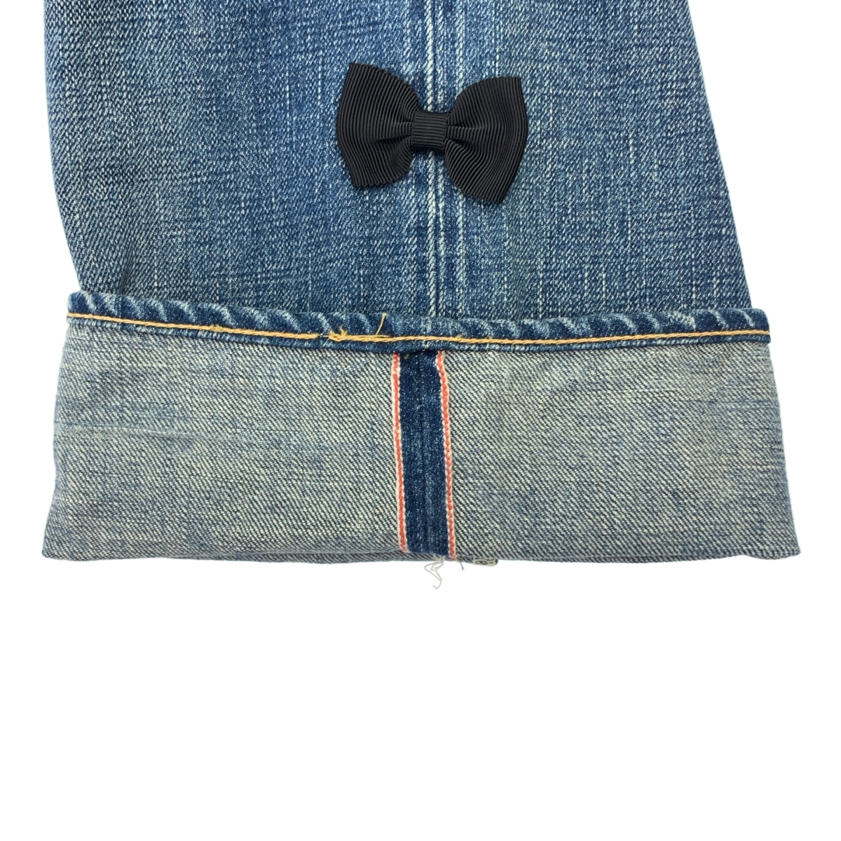 星期二 TRESOR |側邊絲帶牛仔長褲 |尺寸 4 |女性的