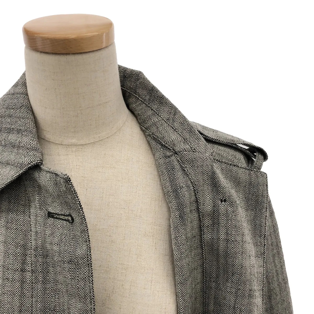 [品相良好] Christian Wijnants |羊毛 Balmacaan 大衣 |尺寸 34 |黑/白 |女性的