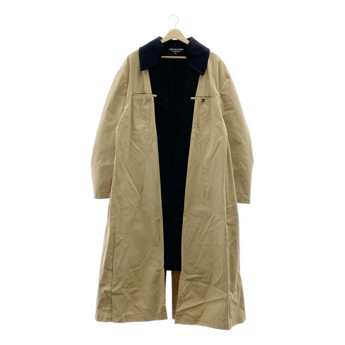 COMME des GARCONS HOMME PLUS / コムデギャルソンオムプリュス | 2021AW | ウール ポリエステル 裁断 リバーシブル コート | S | メンズ