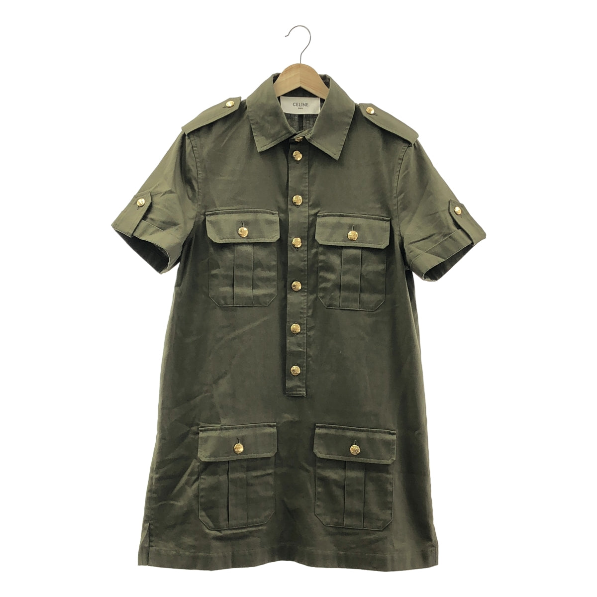 CELINE | 棉質軍裝 | 尺寸 38 | 卡其色 | 女款