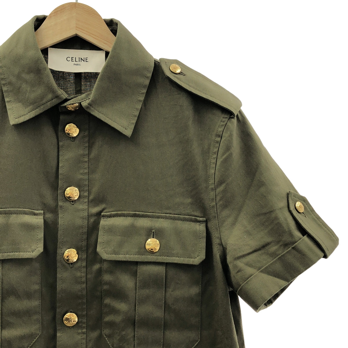 CELINE | 棉質軍裝 | 尺寸 38 | 卡其色 | 女款